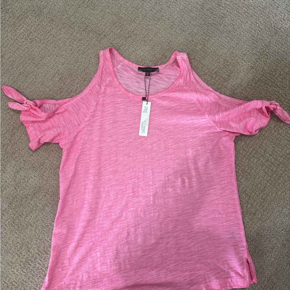 NWT Sanctuary Pink Cold Shoulder Tank Top size M